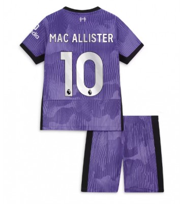 Liverpool Alexis Mac Allister #10 Koszulka Trzecich Dziecięca 2023-24 Krótki Rękaw (+ Krótkie spodenki)
